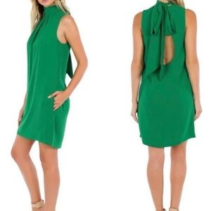 BCBGMAXAZRIA Green Cocktail Dress Open Back